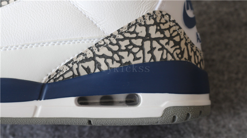 Air Jordan III 3 OG True Blue White Nike Back